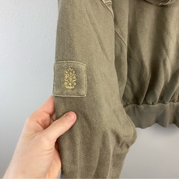 Free People Movement Crossover Green Pullover Hoodie Women’s Medium - Picture 5 of 8